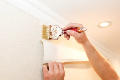 Pose de papier peint à Champvoisy — revêtements muraux et toiles de verre